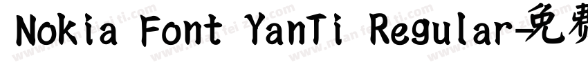Nokia Font YanTi Regular字体转换